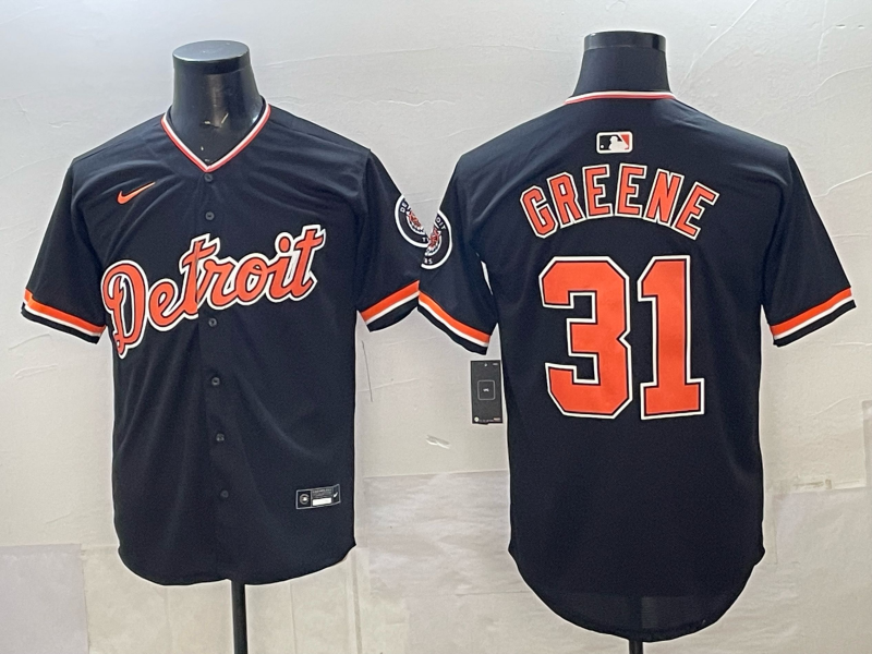 Men Detroit Tigers #31 Greene black Game Nike MLB Jersey 2026005->detroit tigers->MLB Jersey